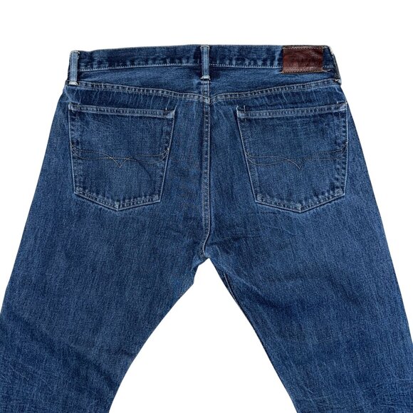 Vintage Ralph Lauren Mens Straight Leg Jeans 36 30 Dark Wash Blue Denim - Picture 6 of 8